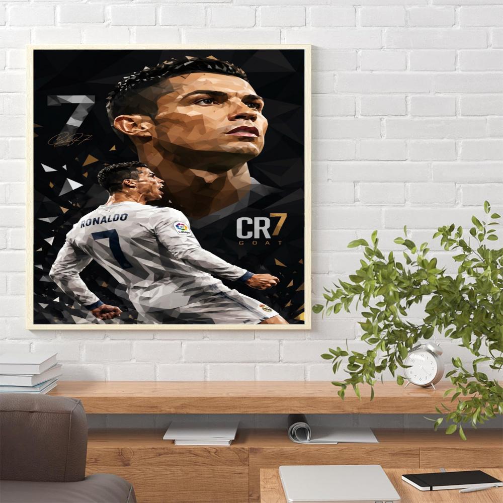 Cristiano Ronaldo 5D Diy Diamond Paintings Mosaic Wall Round Diamond Art Painting Kits Embroidery Crystal Accessories Frameless
