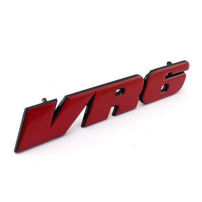 Červená 3D samolepka VR6 Znak na mřížku auta Znak Nálepka MK3 Mřížka Logo auta pro VW Golf Corrado Jetta Passat