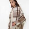 Fashion Plaid Printed Cashmere Shawl Scarf For Woman Man Autumn Winter Pashmina Warm Tassel Scarves Long Wrap Solid Mulffer