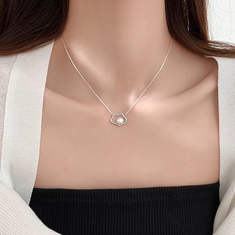 

Жемчужное ожерелье «Руйи Сянъюнь»: Элегантный женский дизайн, простая подвеска на ключицу высокого класса