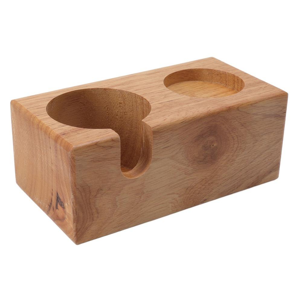 Solid Beech Wood Coffee Tamper Stand Wooden Tamper Holder Coffee Making Accessories 1#