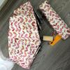 Umbrella Glass Fiber Flexible Frame Portable Anti UV Wind Proof 3 Folding Sun Rain Umbrella