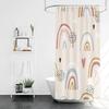 isn't wind simple home bathroom shower curtain small fresh partition  waterproof mildew-proof opaque