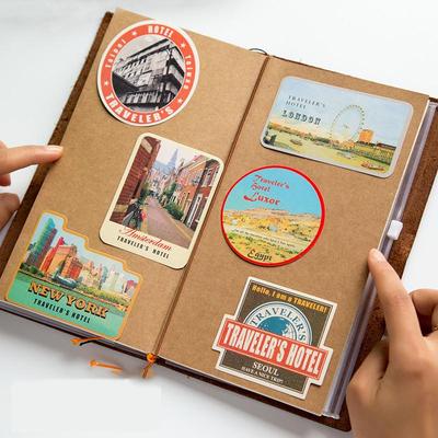 Vintage Reisebriefmarken Schreibwaren Siegelaufkleber Scrapbooking DIY Tagebuch Dekoration Alben TRAVELER'S Notebook