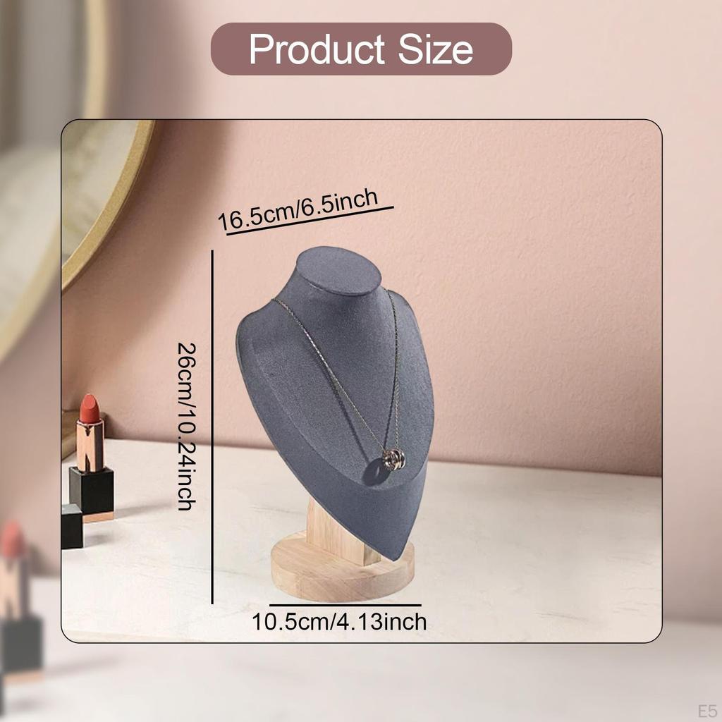 Chain Jewelry Bust Organizer Necklace Display Stand Vendors for Personal Vanity Showroom