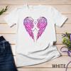 Pink Angel Wing and Hope For Breast Cancer Awareness Month Unisex T-shirt