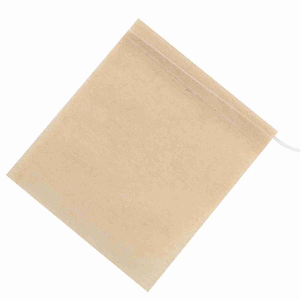 100PCS Set Wood Pulp Material Empty Tea Bags Drawstring Closure Loose Leaf Tea Bags  Tea Brewing