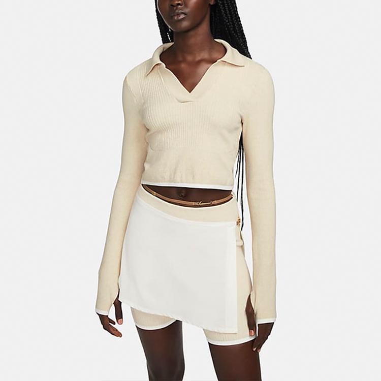 Nike X Jacquemus Le Body Short Off White Women Tops Cream DN3234-221