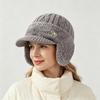Women S Winter Fleece Knit Earflap Cap For Middle Aged Moms