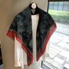 Vintage Polka Dot Printed Light And Thin Scarf Cotton Feel Square Scarf Sunshade Shawl Headscarf Belt Scarf Silk Scarf