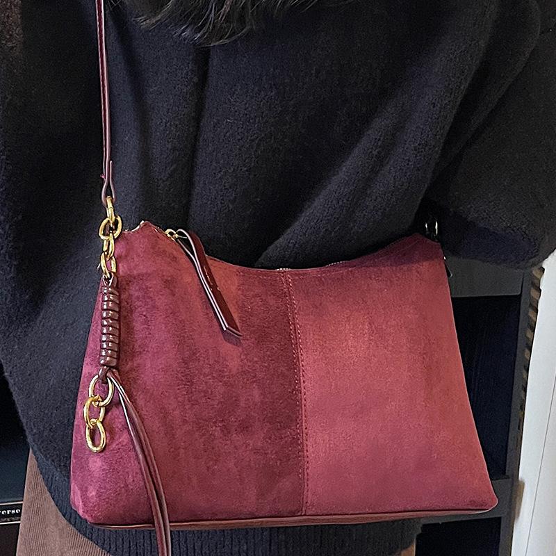 Retro Large-capacity Bag, Crossbody Bag, Women's Tote Bag, Fashionable High Appearance Level, Single-shoulder Armpit Bag