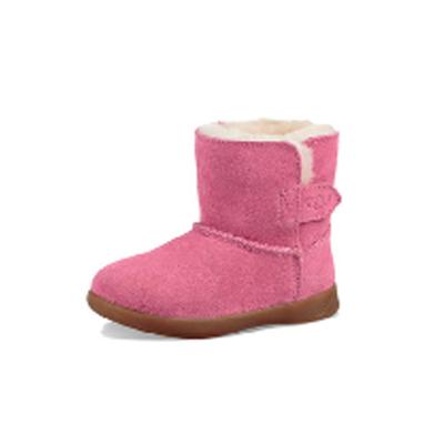 Botas de Nieve de Forro Polar de Velcro de Ante Keelan Botas para Niños Rosa 1096089T-PAZ