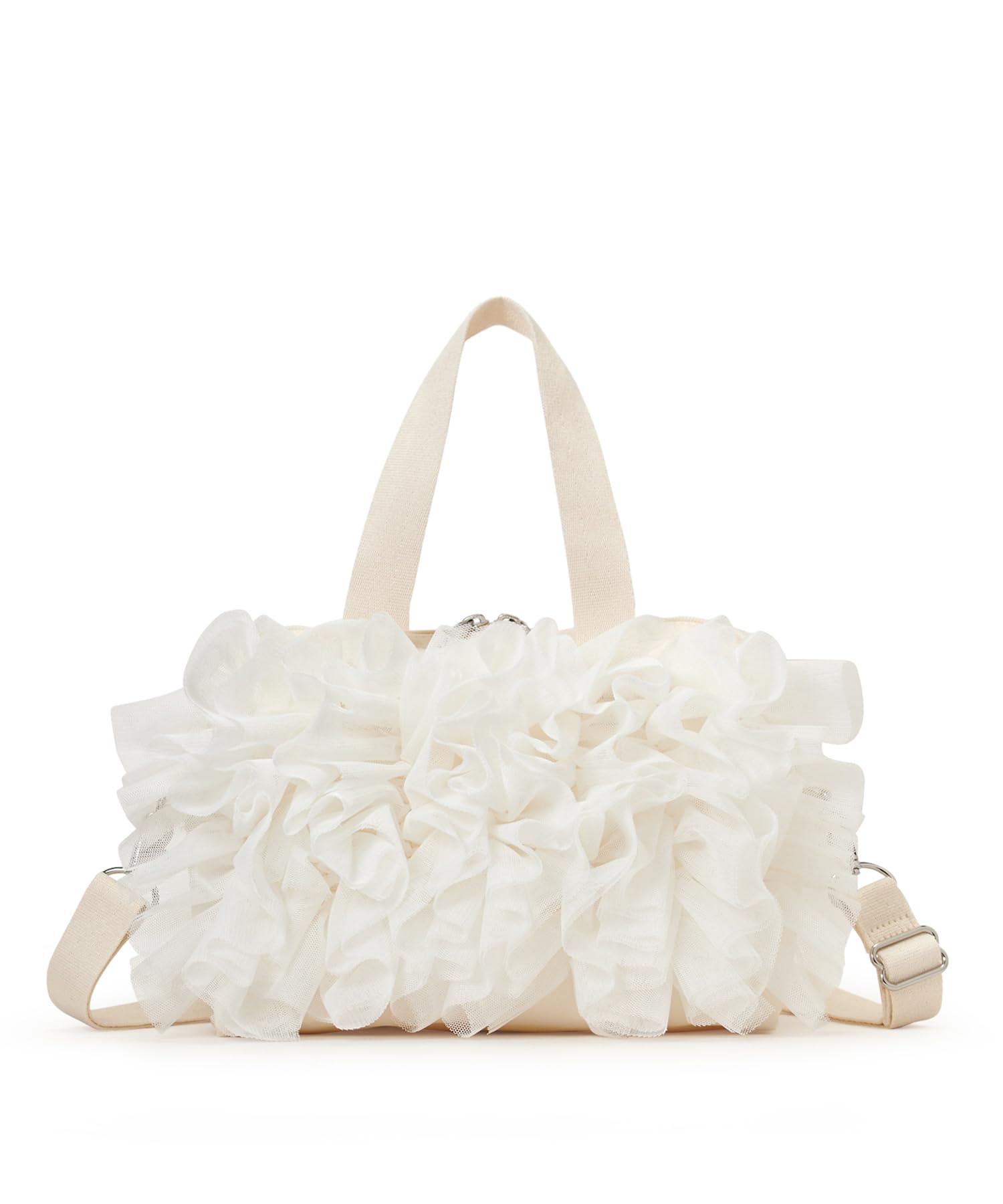 RUFFLE EVERYDAY SM SATCHEL 1834 Meringue Lace Ruffle / /