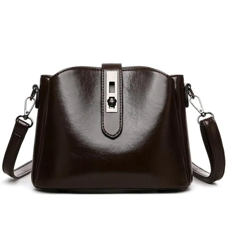 Fashionable Women's Shoulder Bag, High-quality UP Leather Crossbody Bag, Simple Shoulder Bag, Casual Handbag Suitable for Daily Use and Shopping
