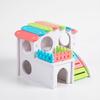 Small Pets Hideout Hamster Villa Plastic House for Chinchillas Guinea Pigs