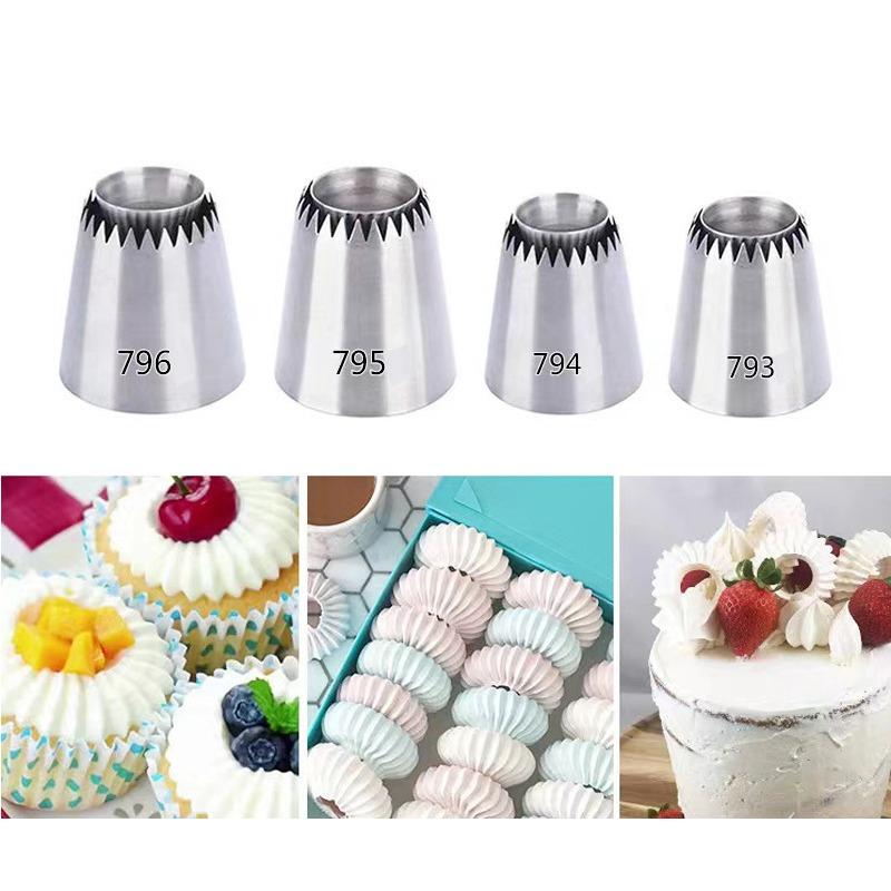 Stainless Steel Icing Piping Nozzle Cream Cake Decorating Pastry Tip Fondant Cake Tools Baking