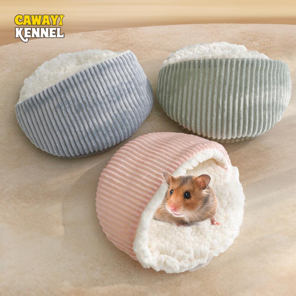 Herbst Winter Warm Solide Fleece Bettmatte Weich Fussel Schlaf Bett Nistplatz Runde Form für Kleintier Igel Hamster Kaninchen Nester Matte