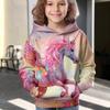 Children's Fashion Animal Print Pullover Hoodie Hooded Sweatshirt Clothing