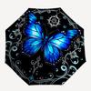 1pc Butterfly Mandala Design Automatic Open/Close Umbrella - Compact Travel Umbrella, Durable Construction, Fashionconscious Yy251208131
