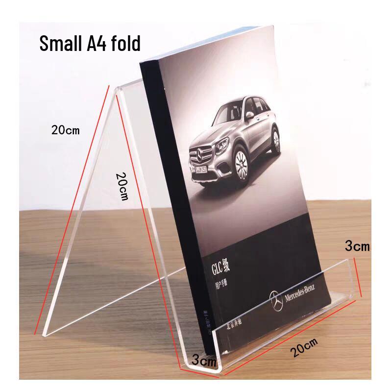 Acrylic Bookends and Stand for Books, Booklets, Records, and Displays