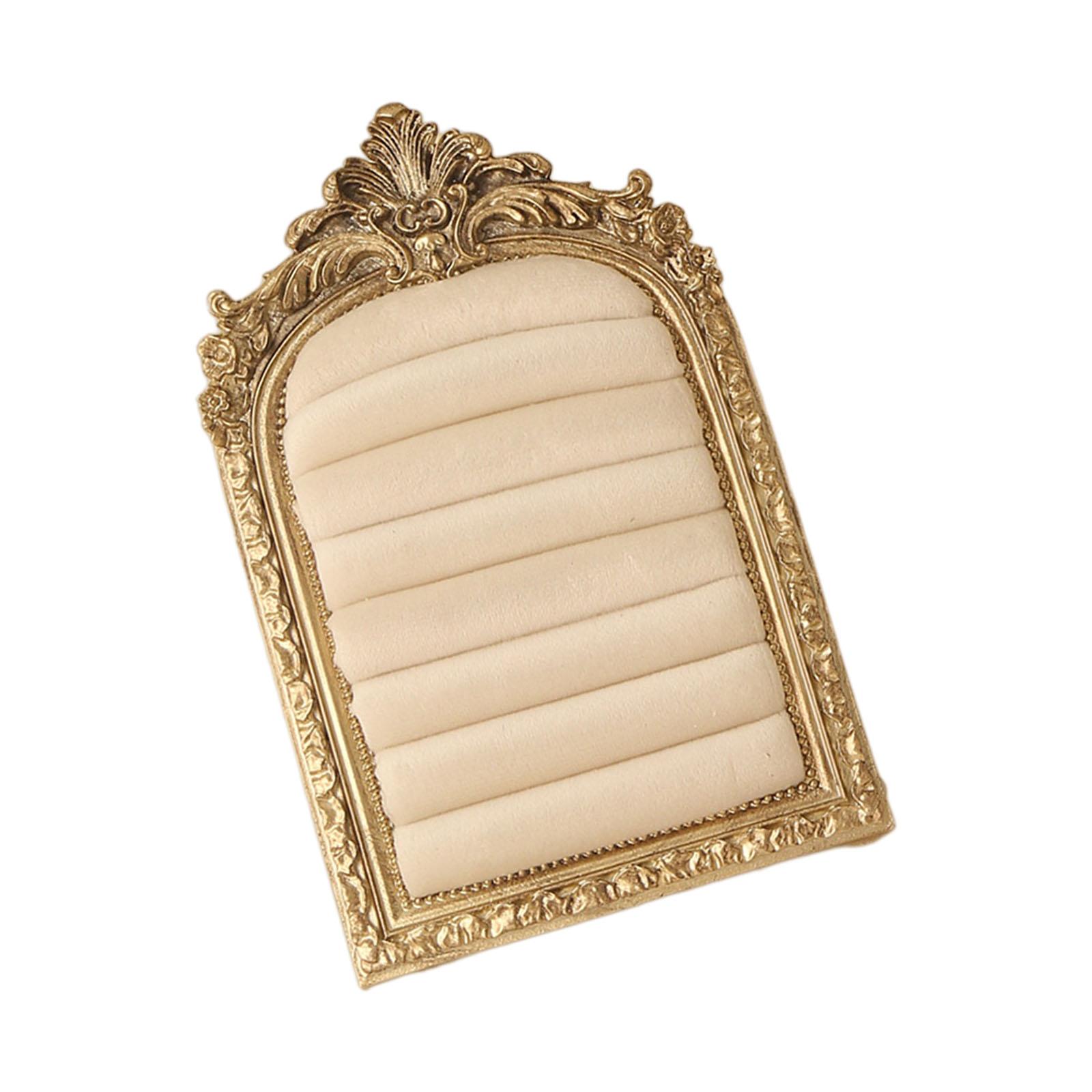 

Practical Resin Jewelry Stand Antique Theme Earring Storage Decorative Shelf Suitable for Store Display Gift Giving S белый