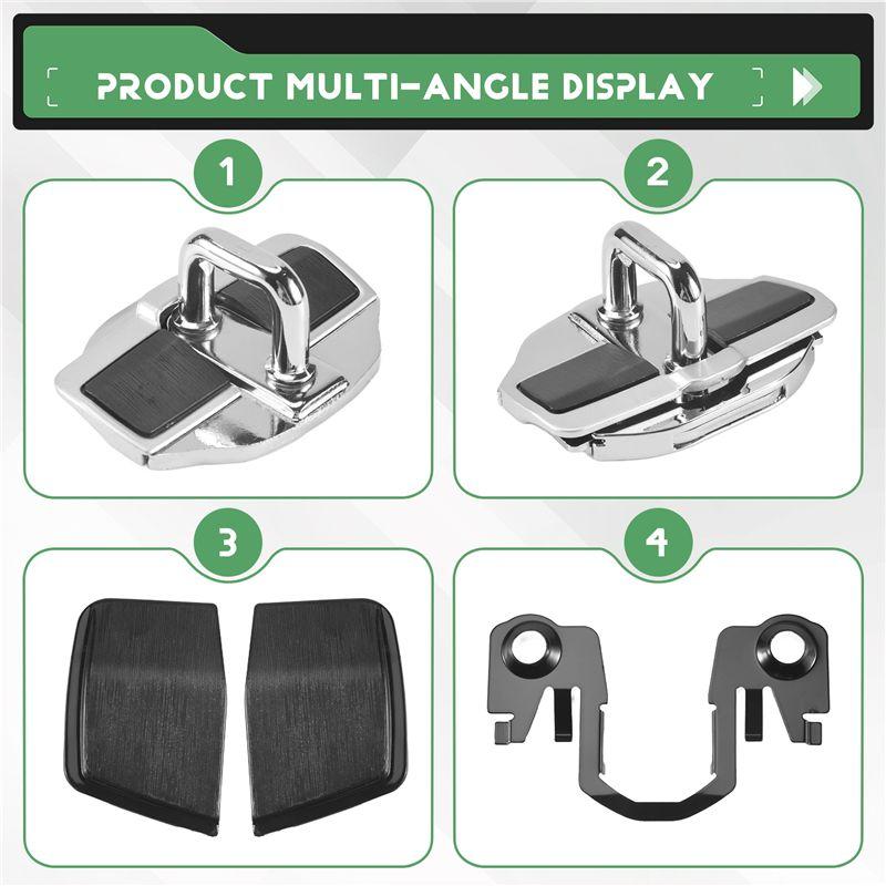 AC34-Car TRD Door Lock Buckle Upgraded Stabilizer Cover Latches Stopper For-Lexus-Toyota Series Eliminate Abnormal Space