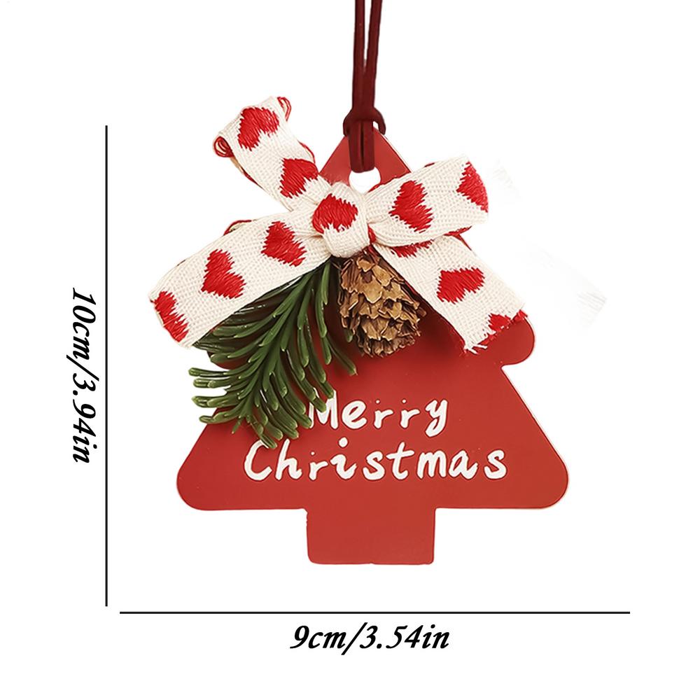 

Christmas Tree Ornaments Fun Paper Pendant Decor Cute Christmas Tree Ornaments For Indoor Wall Window Bedroom Living Room Office червоний