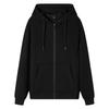 Unisex Baumwoll-Cardigan-Hoodie, Frühling/Herbst Unifarben, Lässige Jacke & Basisschicht für Paare