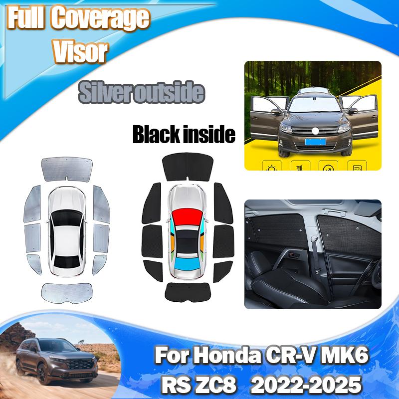 Car Sun Sunshades For Honda CR-V MK6 RS ZC8 e:PHEV e:FCEV -2025 Honda Breeze Visor Protection Anti-UV Shade Auto Accessories