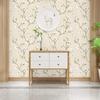 Plum Blossom Peel And Stick Wall Cover Beige Self-Adhesive Wall Cover Removable Modern Texture Wall Cover Waterproof Vinyl Film
