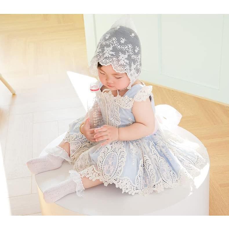 [Baby Koi] Baby Socks Socks Girls Newborn Cotton 2 Pair Set Non-slip Lace Cute Shichi-Go-San Birth Preparation Gift