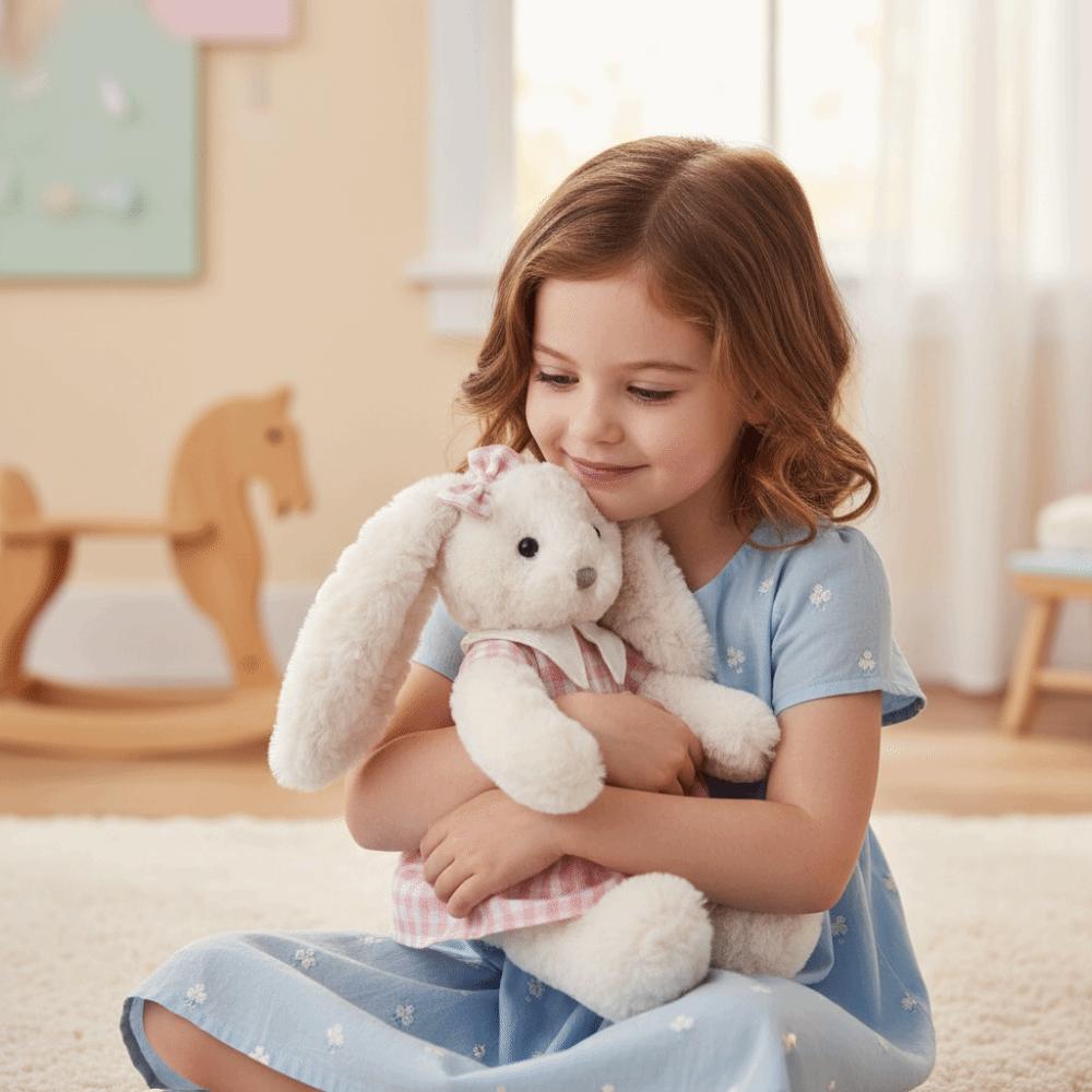 With Dress Rabbit Plush Toy Soft Stuffed Animal Dress Up Doll Rabbit Doll Baby Soothing Gifts