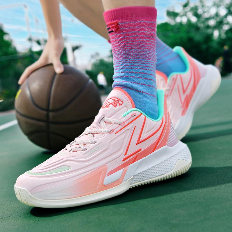 Luminous Version of Basketball Shoes Rubber + EVA + TPU Friction Sound Youth Actual Competition Training Sports Shoes Men