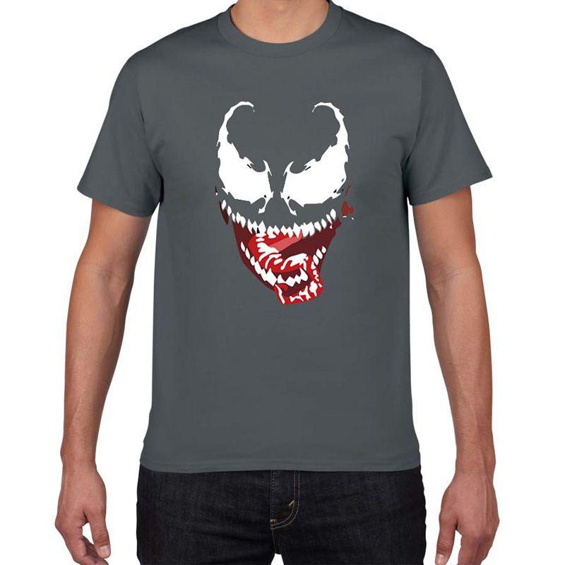 Premium Comic Venom Spider-man Men Short Sleeve T-shirt For Casual Cosplay Wear