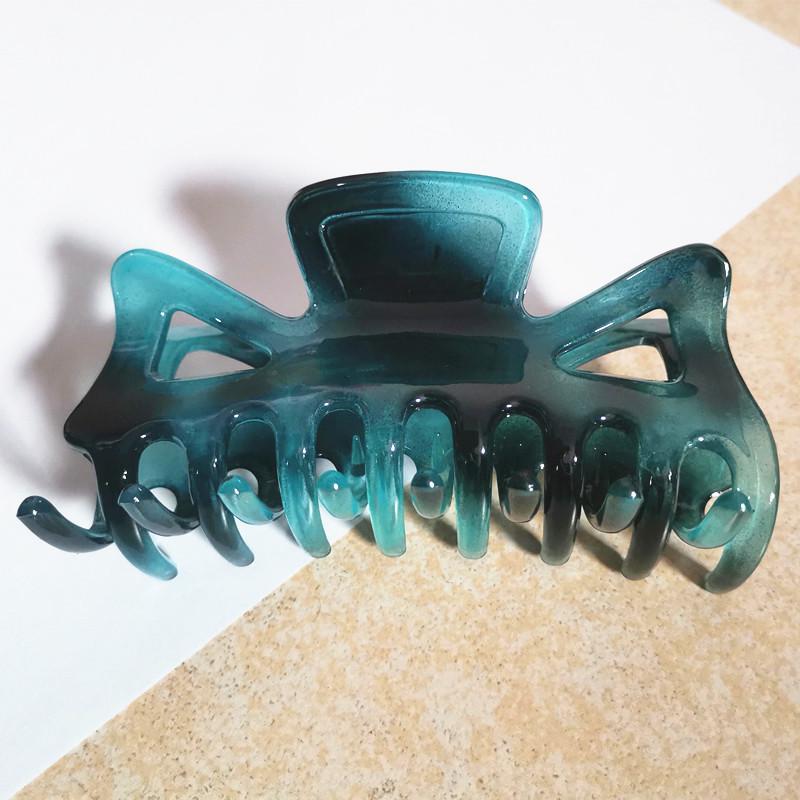 Geometrické sponky do vlasů v korejském stylu: Velká velikost, všestranné duté gumičky do culíku a skřipce pro ženy