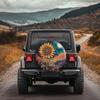 Magical Sunflower Wonderland Wheel Cover, Featuring Enormous Sunflowers And Dreamy Starry Sky Mushrooms. Wheel Protection + Univ