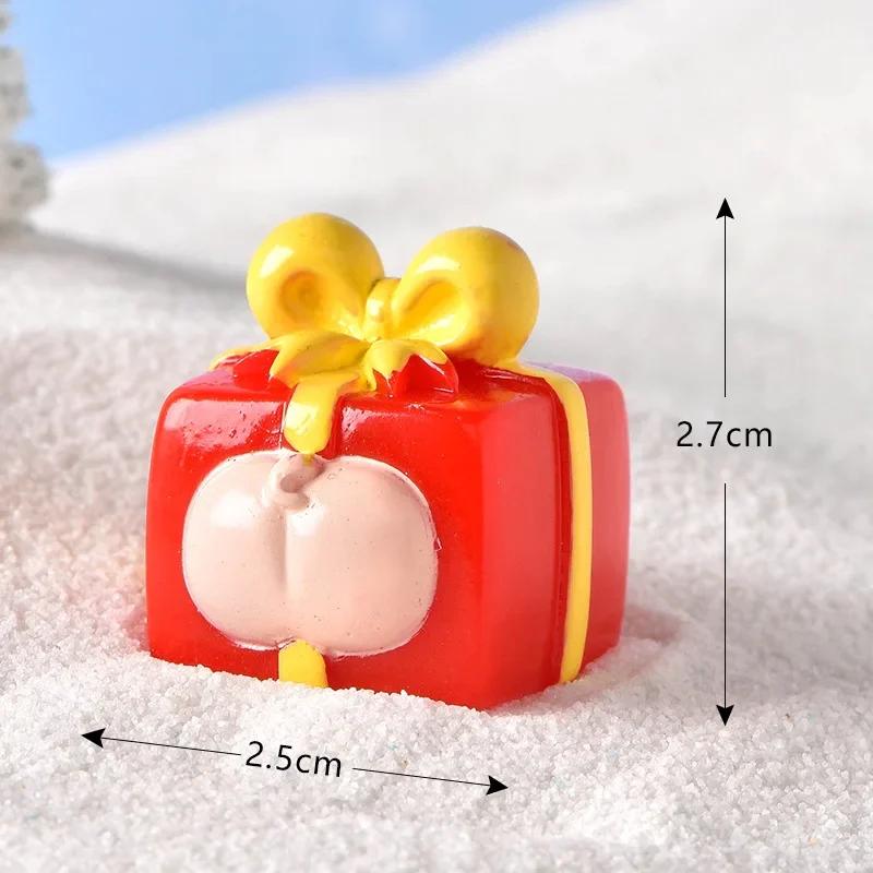 Christmas Decoration Ornaments Xmas Micro Landscape New Year 2026 Miniatures Home Decorative Santa Claus Figurines Home Decor
