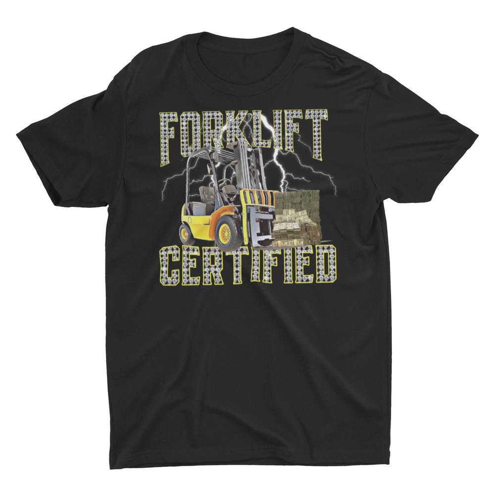 Retro Style Funny Forklift Operator Forklift Certified Unisex T-Shirt S