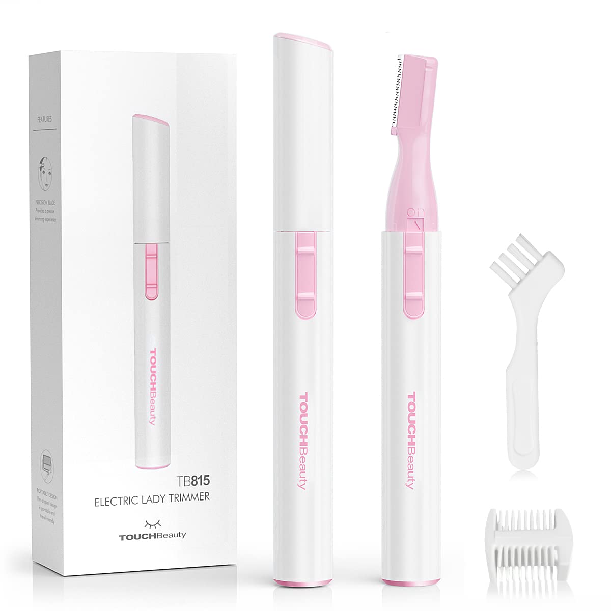 

TOUCHBeauty Eyebrow Eyebrow Electric Face Eyebrow Face Body Eyebrows with Battery Easy to For Respect for the Aged Gift Shaver, Cutter, Shaver, рожевий