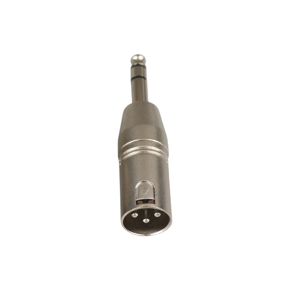1/2Pcs 6.5Mm Stereo 1/4" Trs Male To Xlr 3Pin Female & Male Stereo Balanced Audio Connectors 1/4 Inch Trs To Xlr Adapter Set