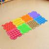8 Pieces Interlocking Textured Floor Pad Mat Waterproof Silicone Bright Colors