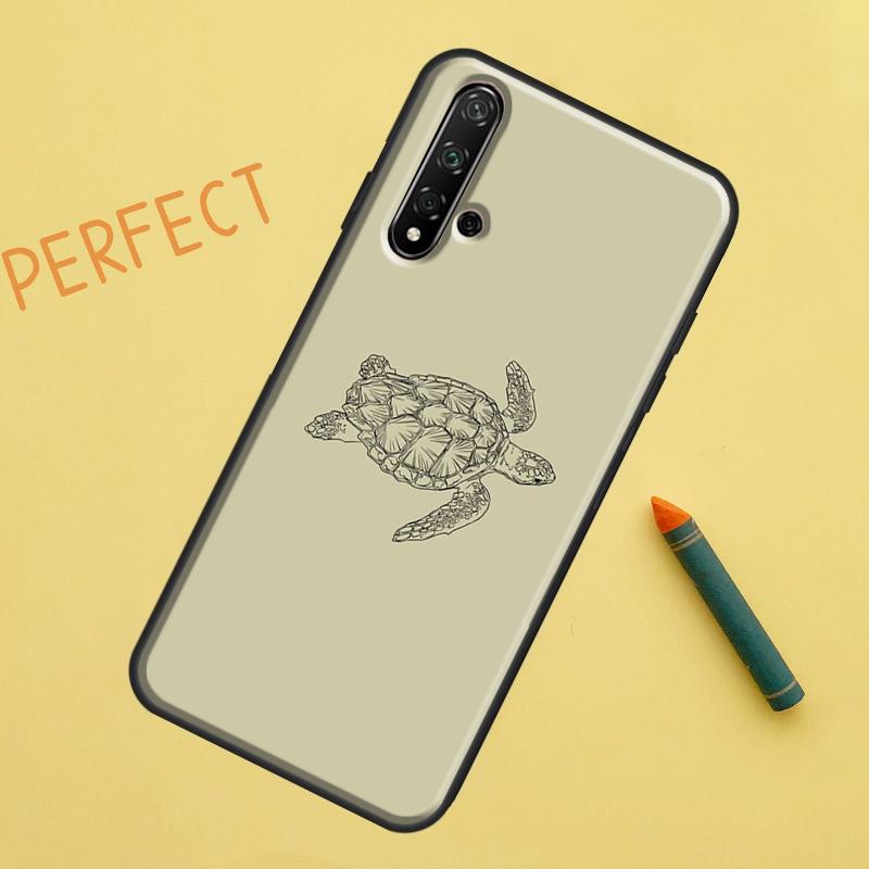 Sea Turtle For Huawei Nova 10 9 SE 11 Pro 12i 11i 8i Y60 Y70 Y90 Y61 Y91 Y72 Y73 P20 P40 P30 Lite Case
