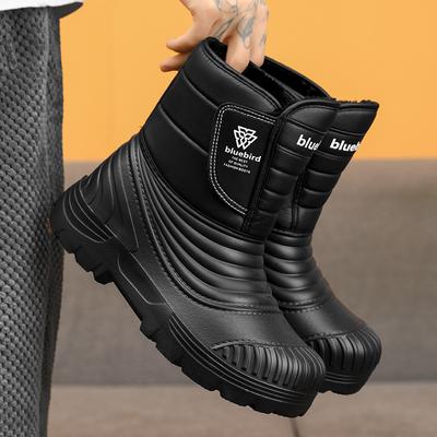 Herrenstiefel Wasserdichte Stiefeletten für Herren Winterschuhe Warm halten Schneestiefel Rutschfeste Winterwanderschuhe für Herren Baumwollschuhe