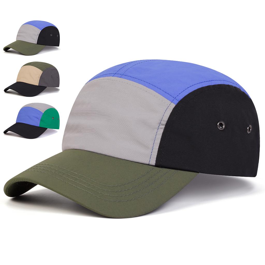 Unisex Multi Color Splicing Baseball Caps Quick Drying Hat Outdoor Adjustable Spring and Autumn Casual Sunscreen Hat