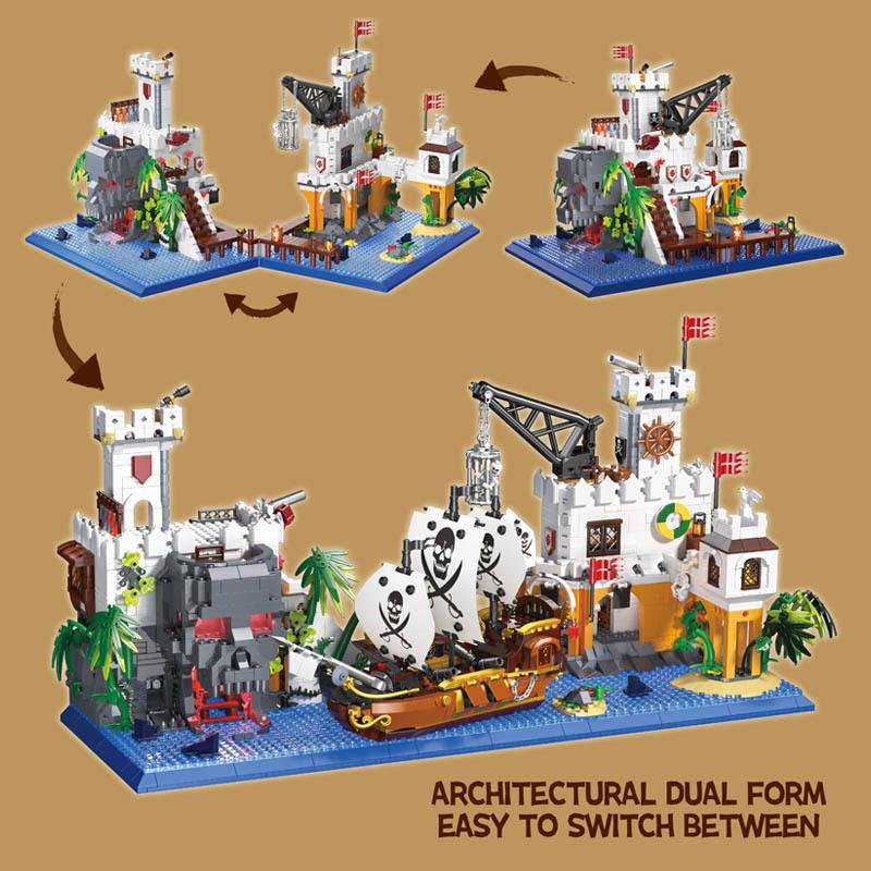 Plastic Blocks Corsair Boat Building Bricks Cruise Ship Flying Dutchman Black Pearl Brinquedo Education Toy Boy Gift Man Present
