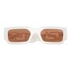 Versace Temple Logo Injection Molded Rectangular Sunglasses Unisex Couple Style White 65974345 VE4506U554473-White 54/21/140 - H.32