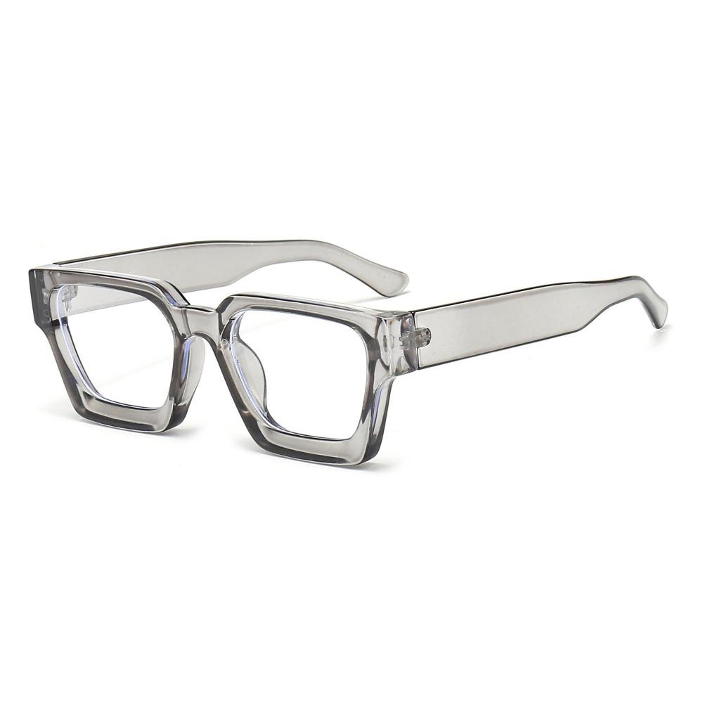 Yellow Square Glasses Women Fashion Oversized Clear Lens Eyeglasses Female Vintage Big Frame Computer Goggles Eyewear Spectacle