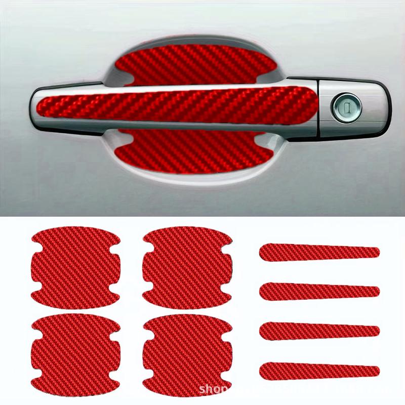 8Pcs Car Door Bowl Anti Scratch Sticker Clear Handle Protection Paint Film Car Accessories