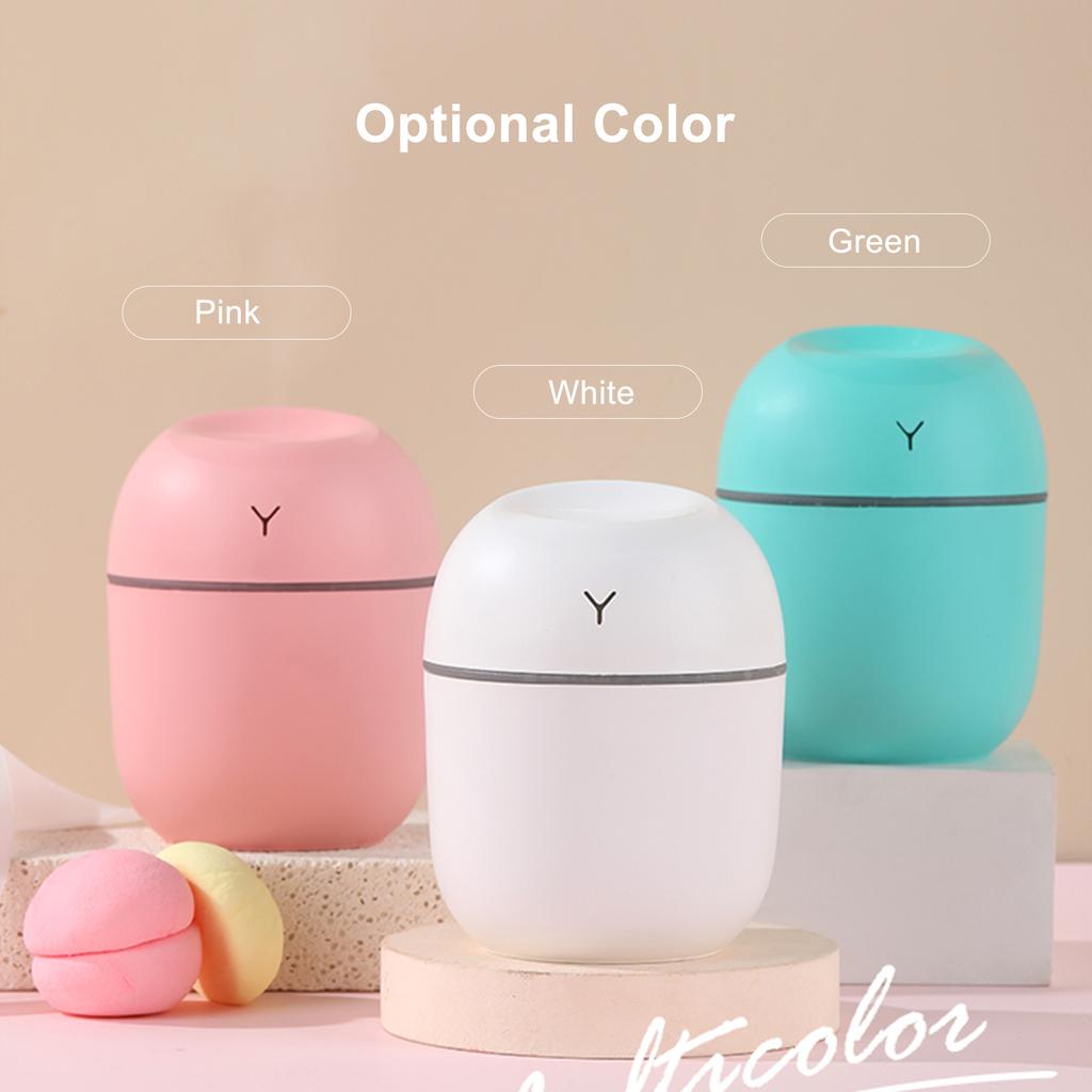 USB Mini Humidifier Diffuser Multicolor Lighting Effects Continuous Intermittent 2 Spray Modes Intelligent Auto shut
