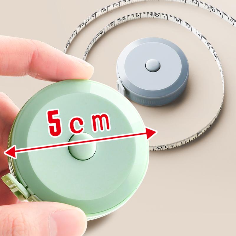 2 Meter Soft Tape Measure Scale Body Sewing Flexible Tailor Ruler Centimeter Inch Portable Retractable Self-Lock Measuring Tape